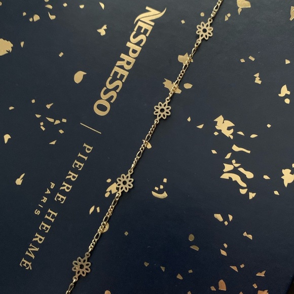 Gold Plated Flower Necklace - Picture 2 of 5